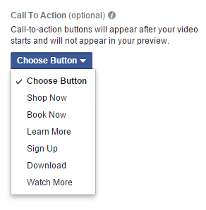 facebook video ads call to action buttons